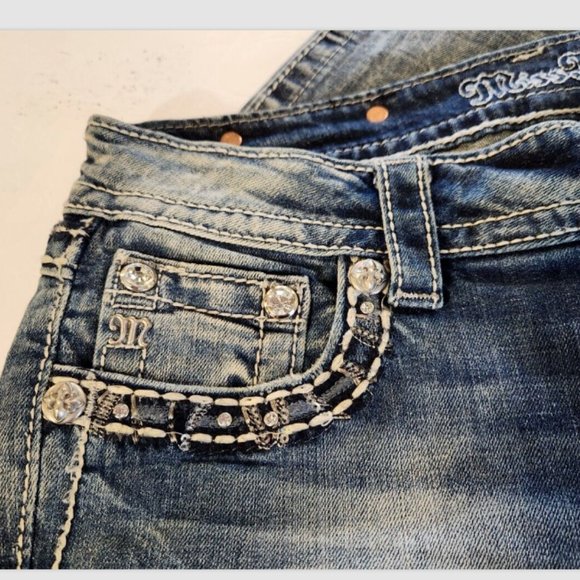 Miss Me Signature Boot Jeans Bootcut Stretch Denim style no: JY7037B - Picture 10 of 16